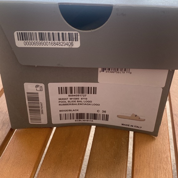 💯- New Authentic Balenciaga Logo Sport Slide Welded logotype pops in texture - Picture 16 of 17